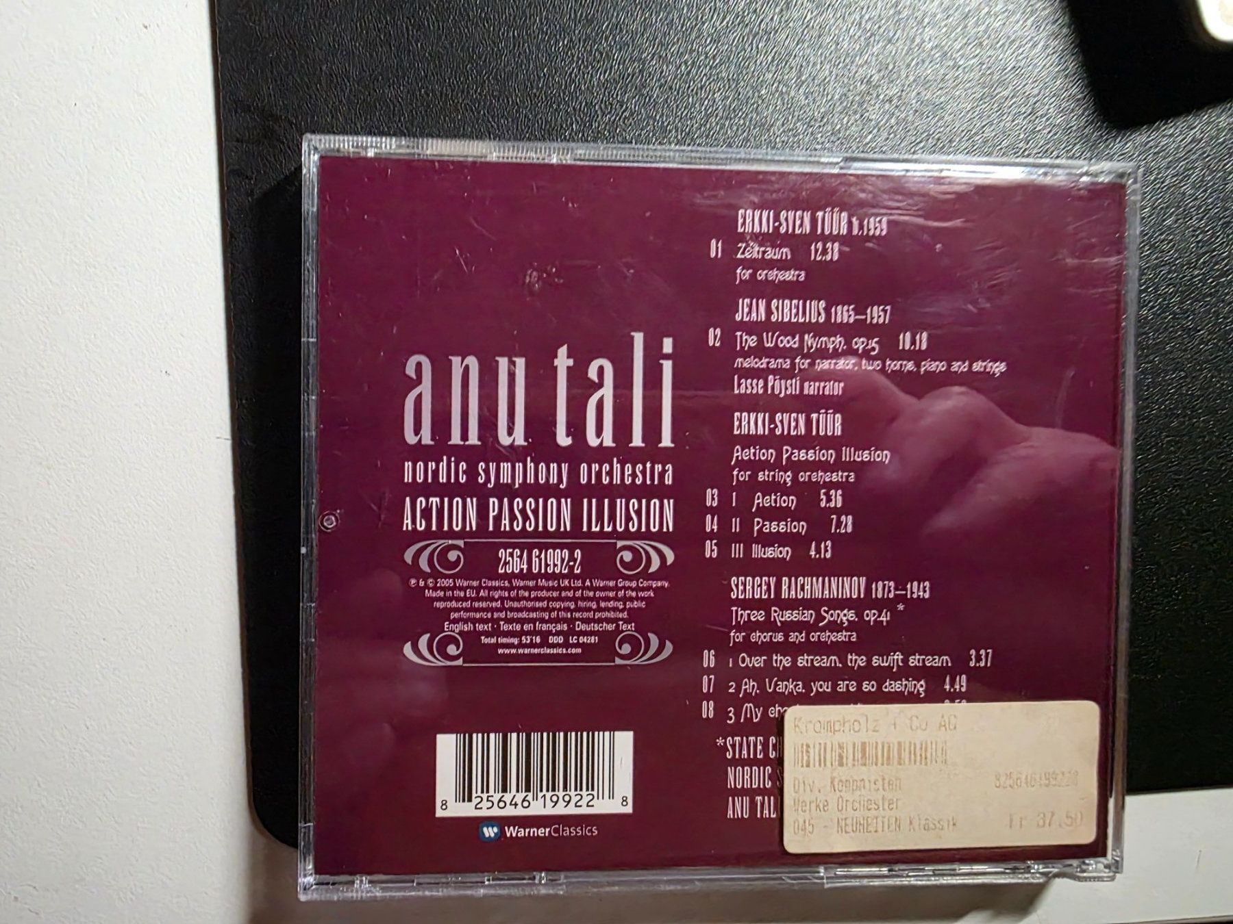 CD: CD Klassik - Anu Tali - Action Passion Illusion – Usato da Walterswil BE venduto da Lonitti 1