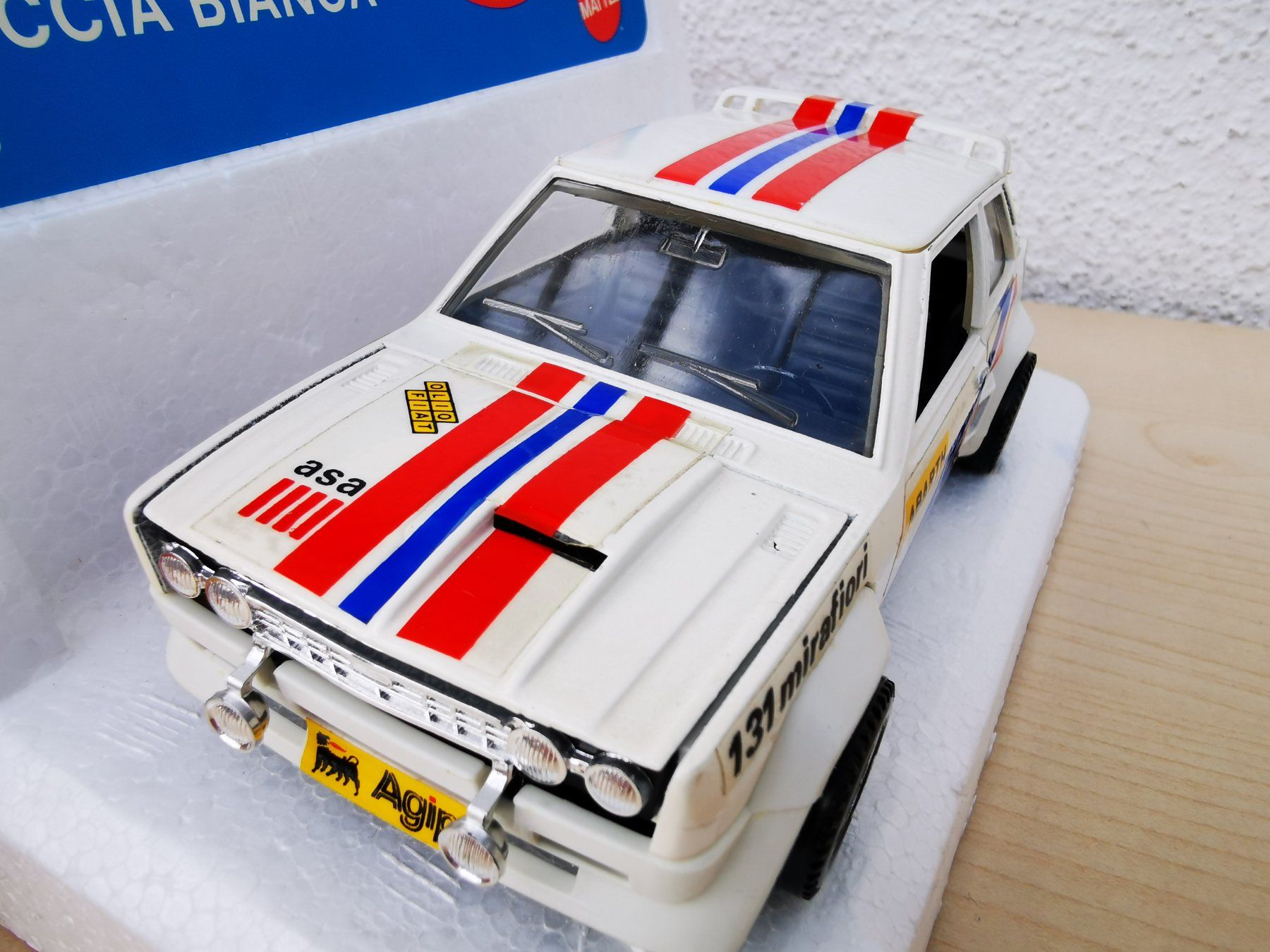 Fiat 131 Rally - A-98 - Rosso e Nero n. 3 - 1/43 - MEBETOYS MATTEL