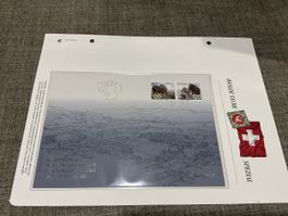 Sonderblatt "Riesen der Eiszeit" 2024 Sonderstempel Basel