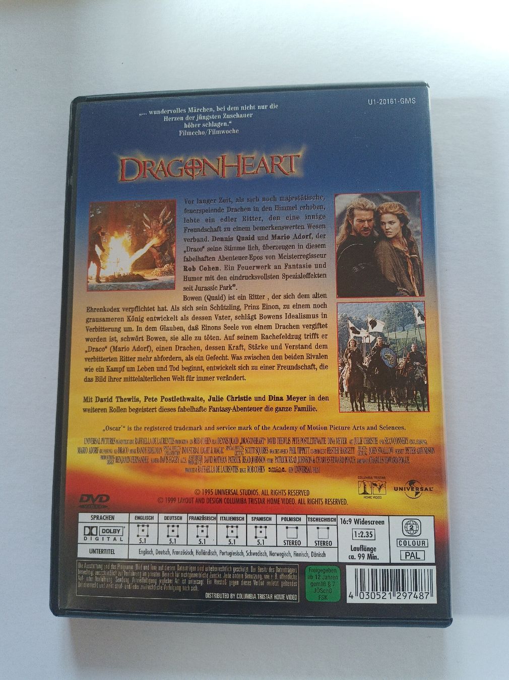Tutti i DVDs: Dragonheart DVD Collector's Edition – Usato da Tann venduto da Veebee6 1