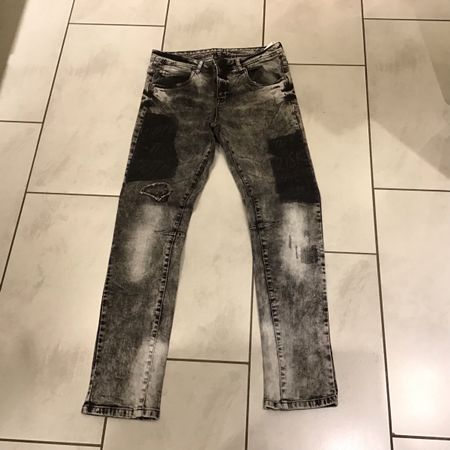 Jeans  grau schwarz 176