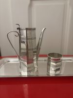 Cafetière et pot à lait Mappin & Webb en métal argenté