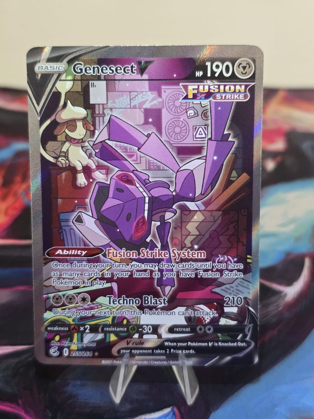 Pokémon Sammelbilder & Trading cards: Genesect V (FST 255) – Gebraucht aus Lenzburg von AkuyakuTCG
