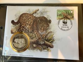 6 Stk. WWF Münzbriefe /sehr schön