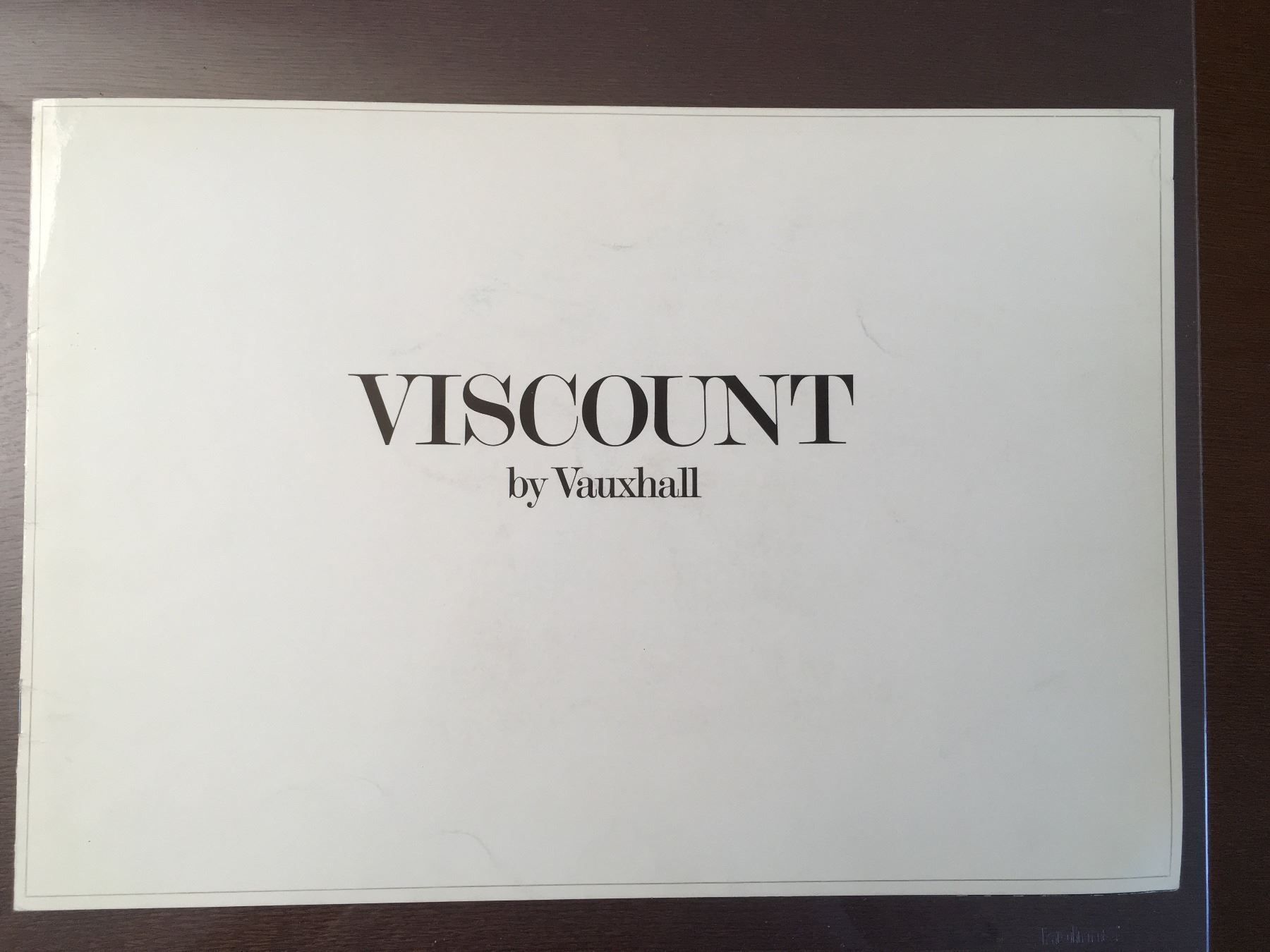 Dokumente: Originalprospekt Vauxhall Viscount – Gebraucht aus Safenwil von efclassics