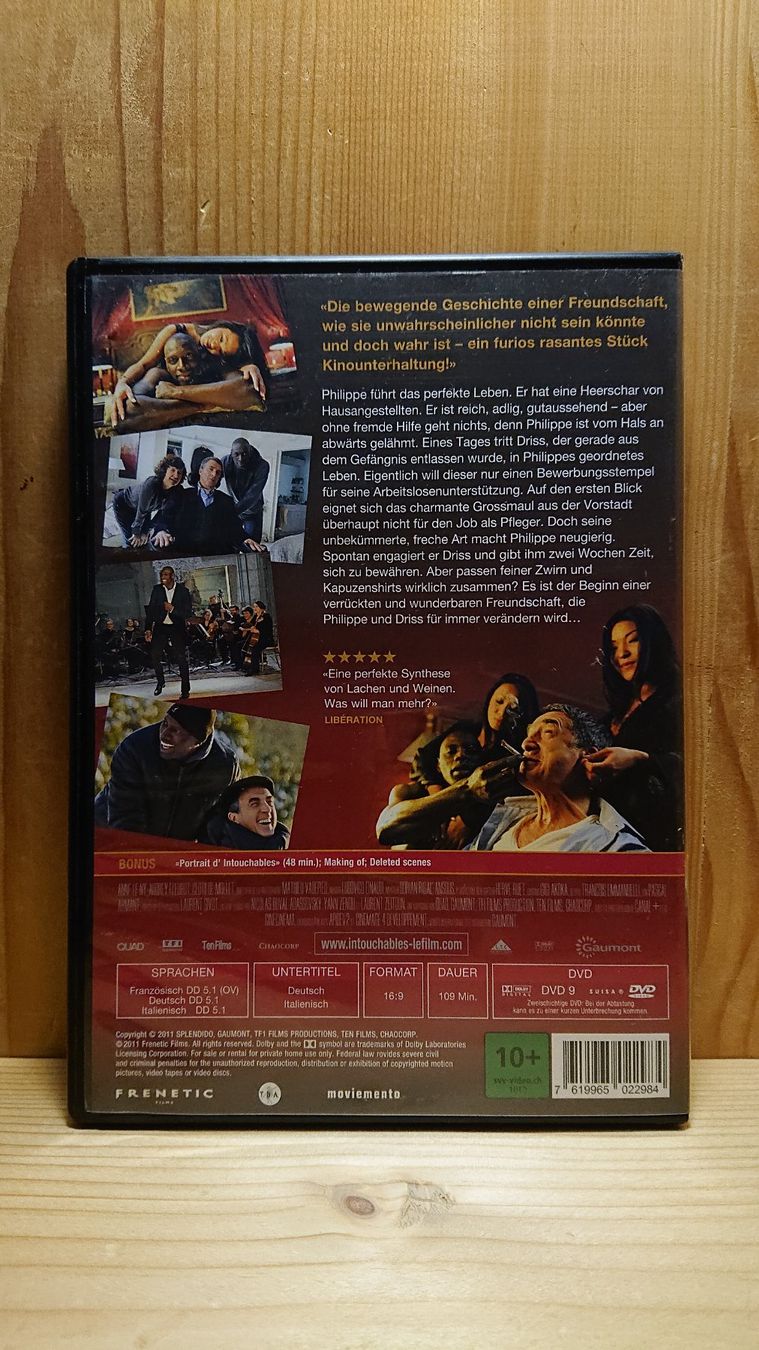 Tous les DVDs: ZIEMLICH BESTE FREUNDE Intouchables DVD – D'occasion à Wilderswil par Exebub 1
