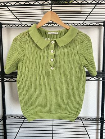 THE LACE Strick-Poloshirt, Grösse S