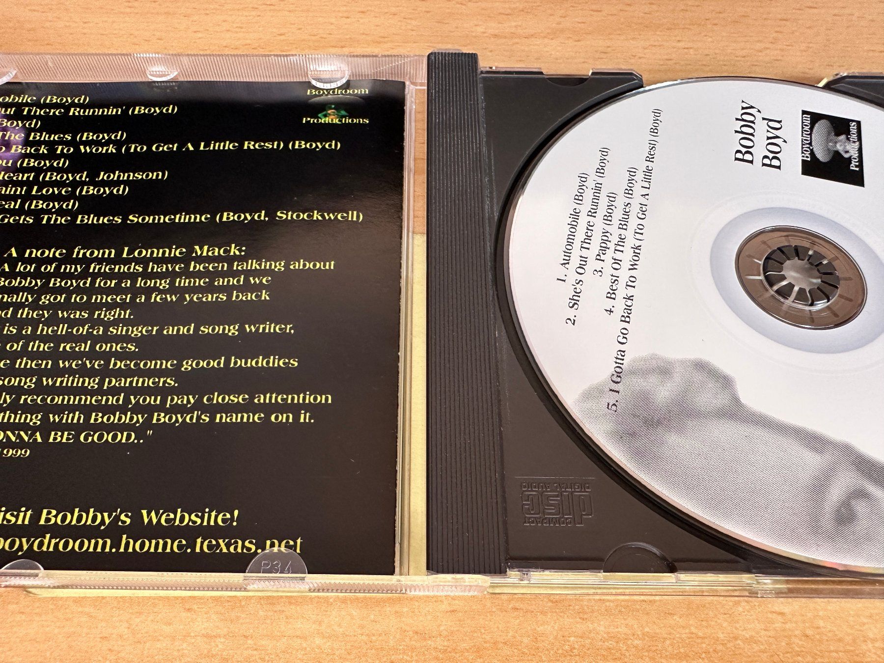 CD: Bobby Boyd – Bobby Boyd – Usato da Rikon im Tösstal venduto da Alpenmutz 2