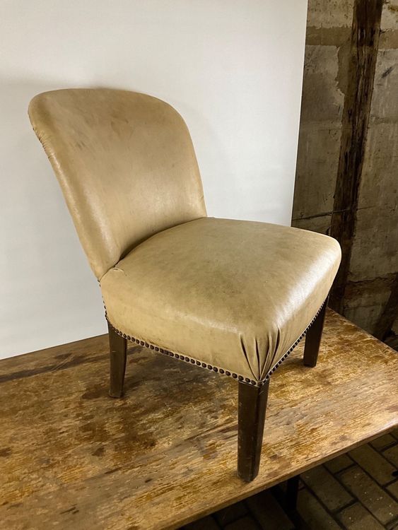 Alter Sessel beige Sitzhöhe 43cm, Lehne 80cm Kaufen auf Ricardo