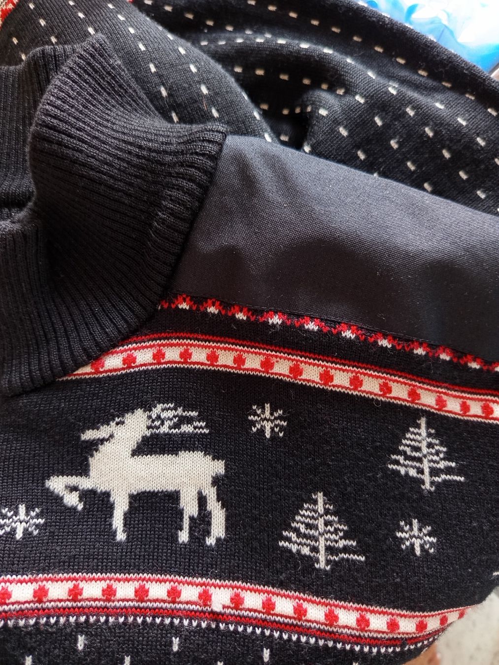 Pullover & Sweatshirts: Newland Ski- Pullover Rehenmuster schwarz mit Reissverschlus – Gebraucht aus Hinwil von Wuschi40 6
