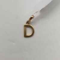 Echt 14K Gold - Buchstabe D Anhänger