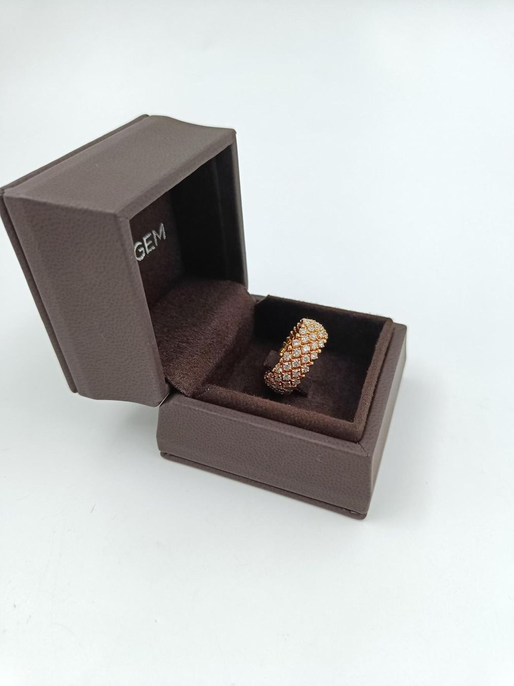 Anelli: FULL PAVÉ DIAMANT RING IN 750 ROTGOLD – Usato da Luzern venduto da EdiGem 4