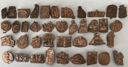 Fasnachtsplaketten Pratteln Sammlung Kupfer