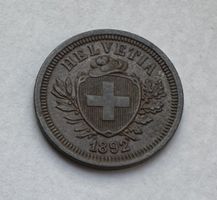 1892 1 Rappen unz