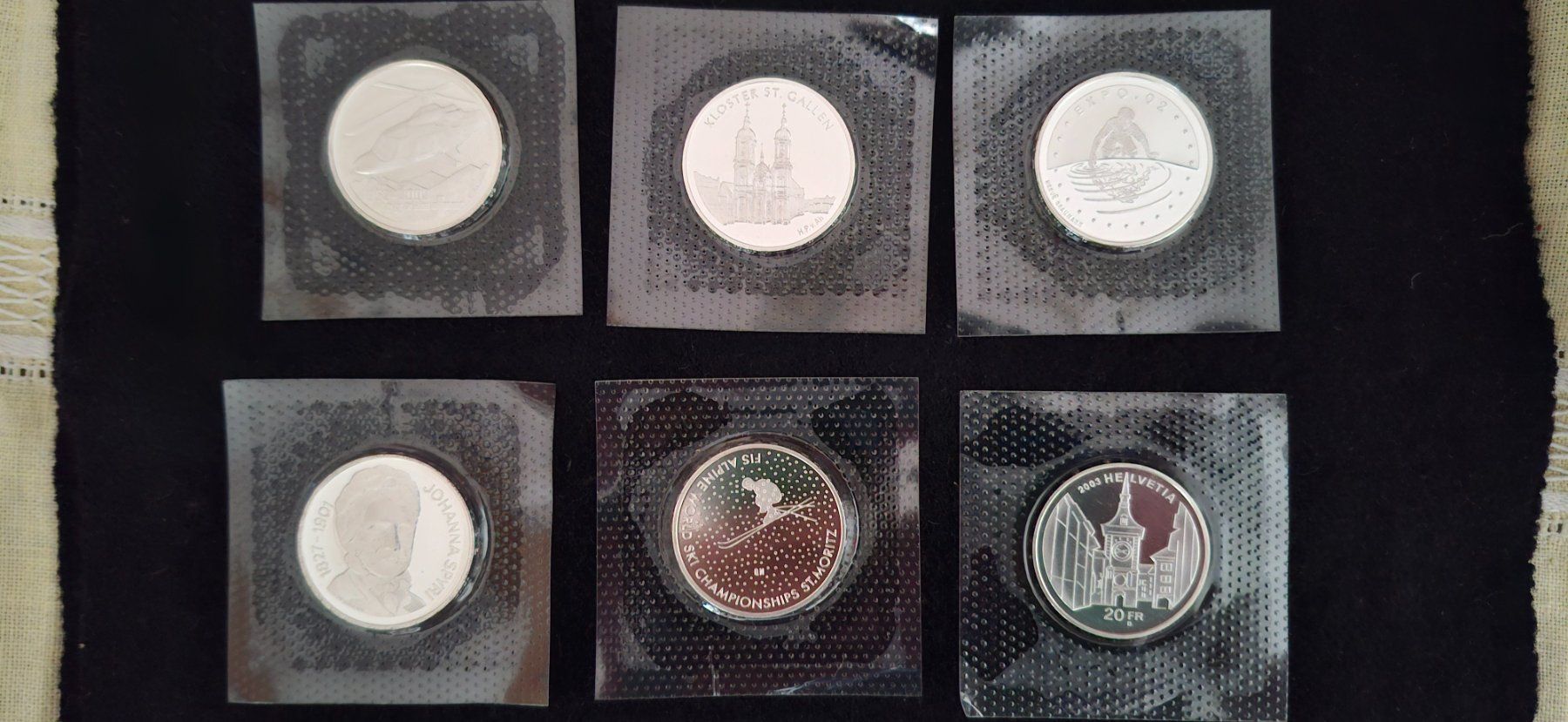 Tutti le monete: 6 Swissmint 20 Franken – Nuovo e nell'imballaggio originale da Wil SG venduto da Paco.2222