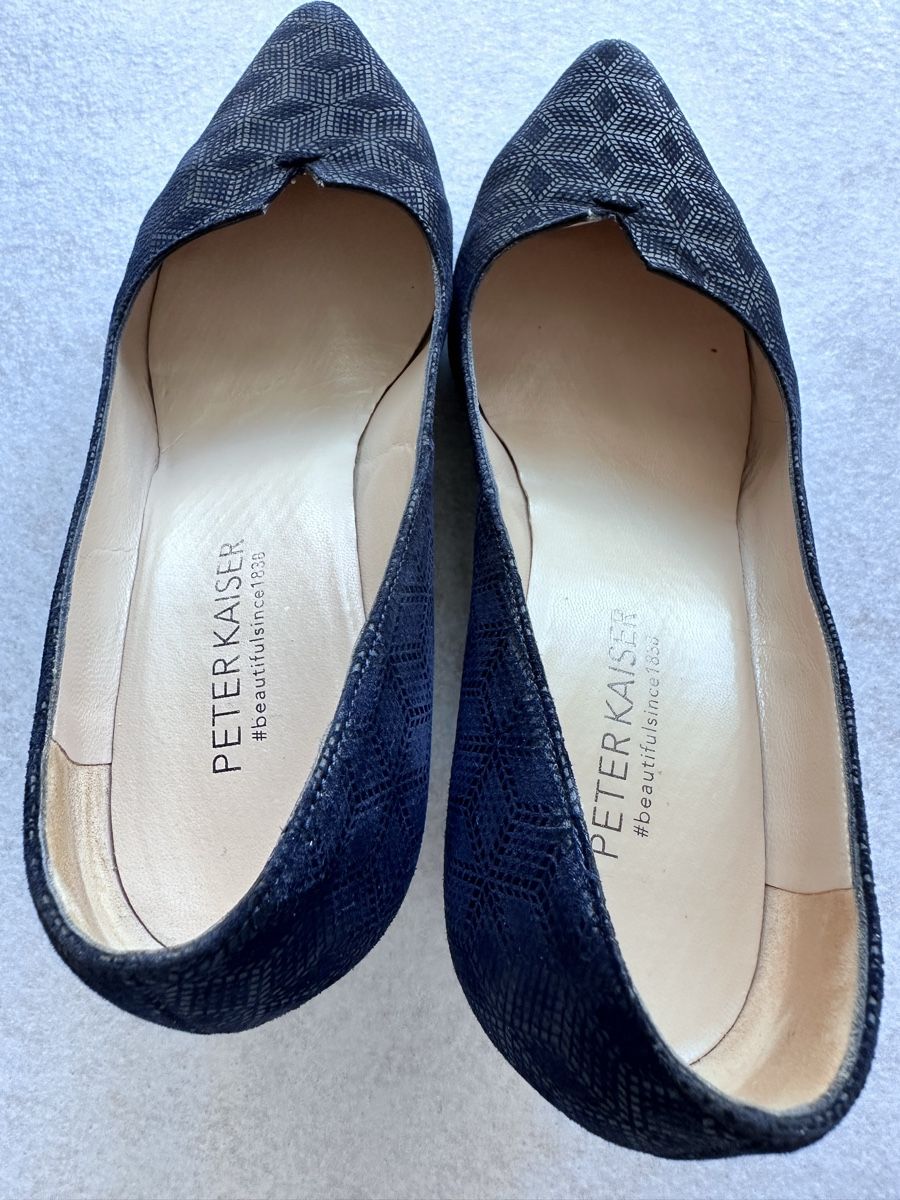 Kaiser Scarpe da donna: Escarpins PETER KAISER bleu marine – Nuovo (secondo la descrizione) da Versoix venduto da kelborn 7