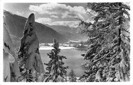 Davos (GR) – Blick über den Davosersee gegen den Tinzenhorn
