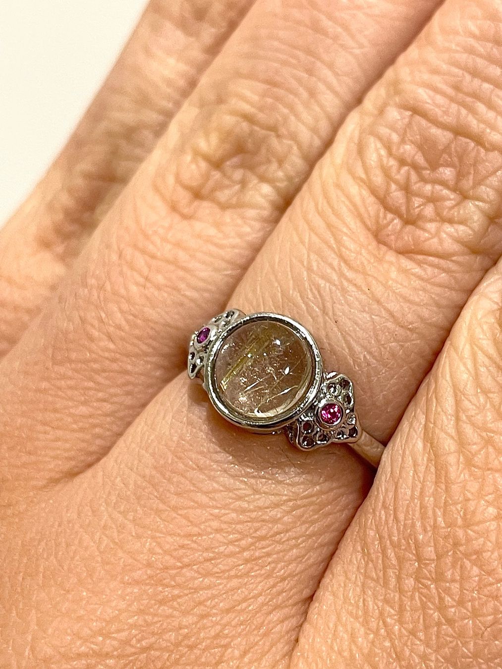 Bagues: Hochtransparenter Goldrutilquarz-Ring. – Neuf avec emballage d'origine à Schiers par sisikristall 1