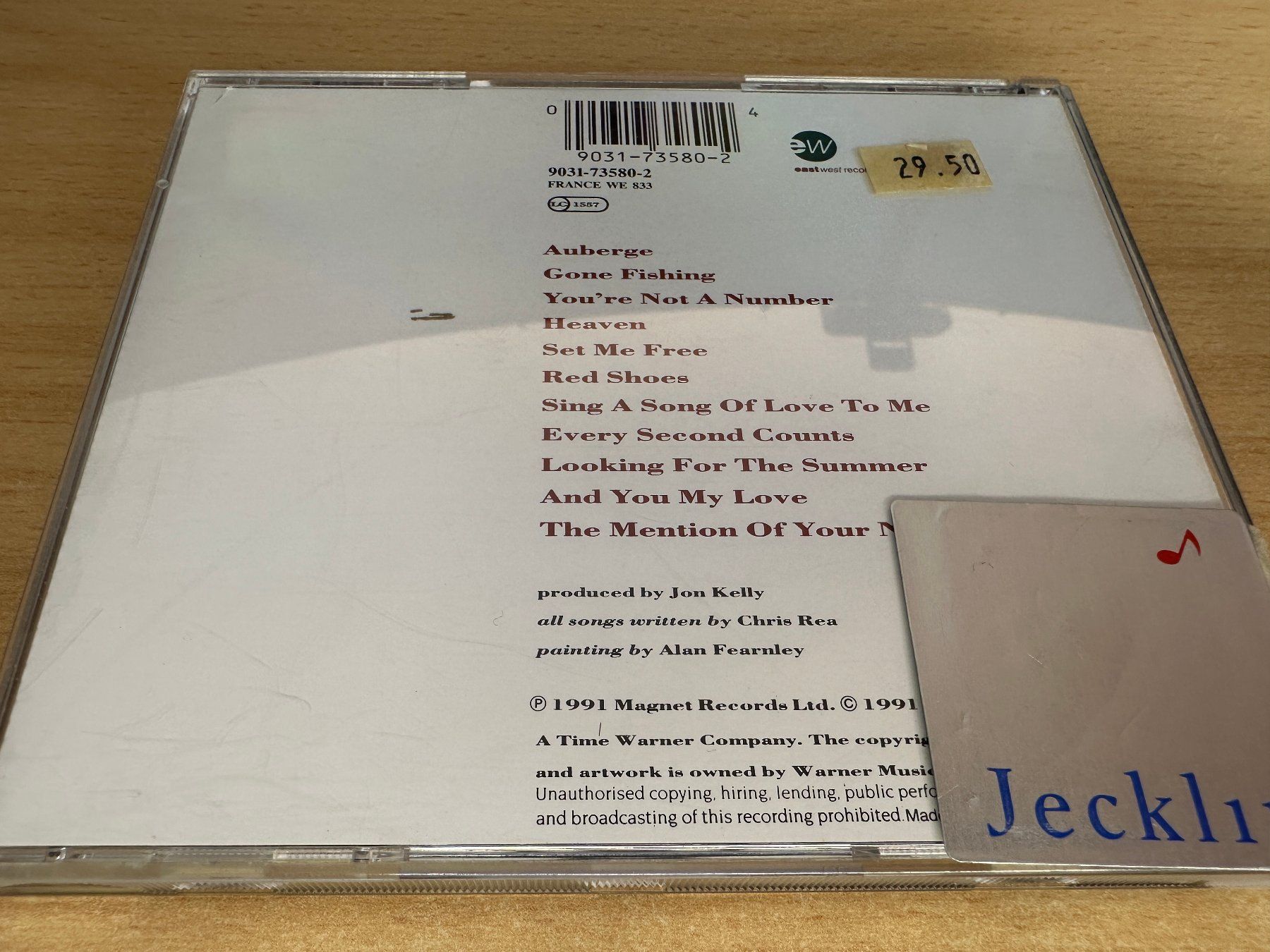CD: Chris Rea – Auberge – Usato da Rikon im Tösstal venduto da Alpenmutz 1