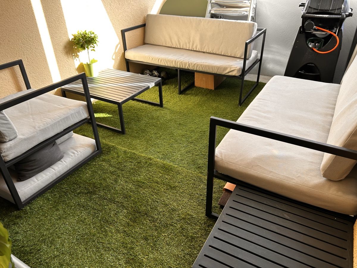 Tischset: Gartenmöbel Set 4-teilig Stahl/Stoff  – Gebraucht aus St. Gallen von Tina_tina9