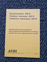 Original Anleitung / ET-Liste Aebi Motormäher AM16