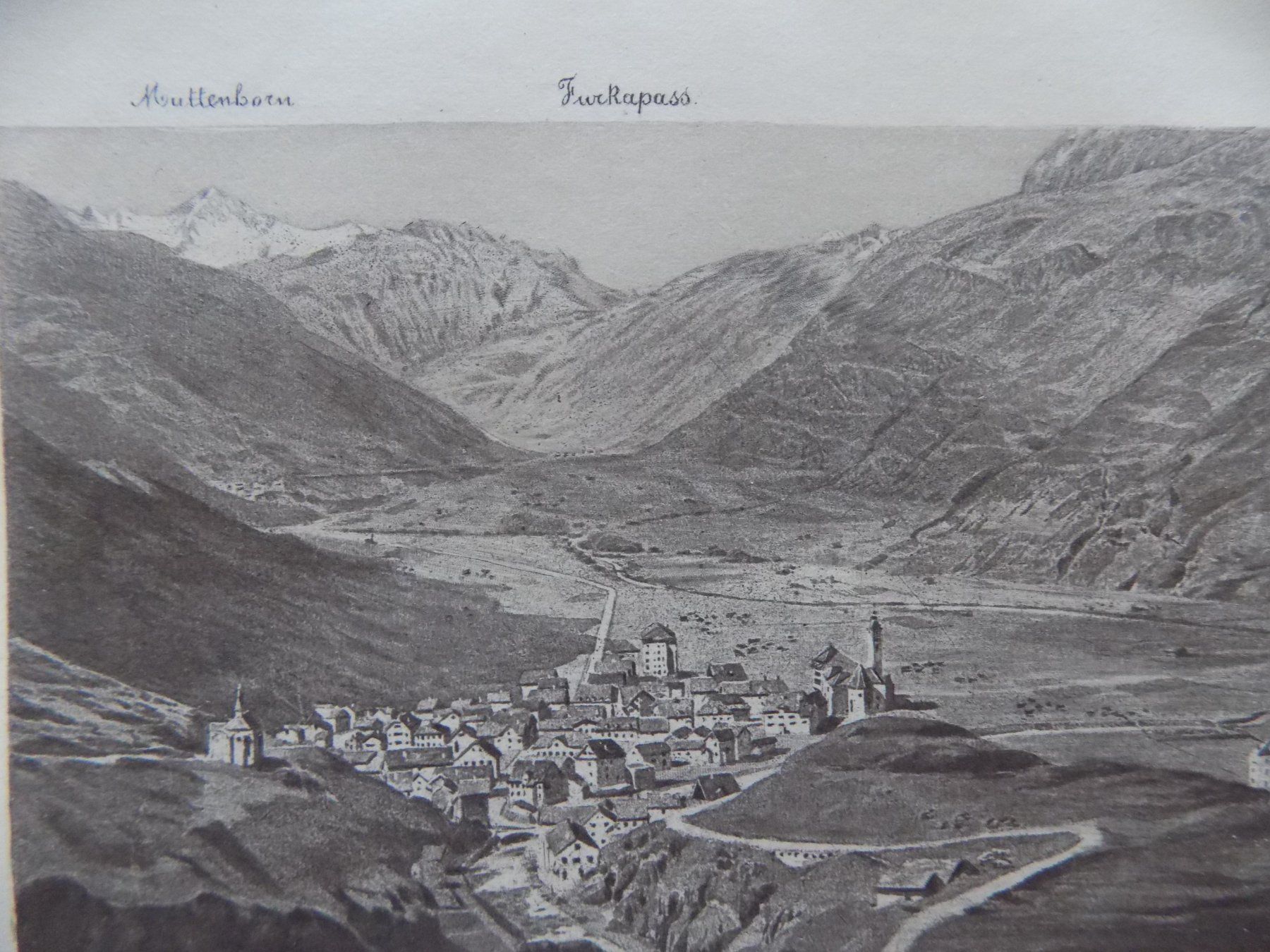 Incisioni: Furkapass von Andermatt aus – Usato da Risch venduto da Rischli15 2