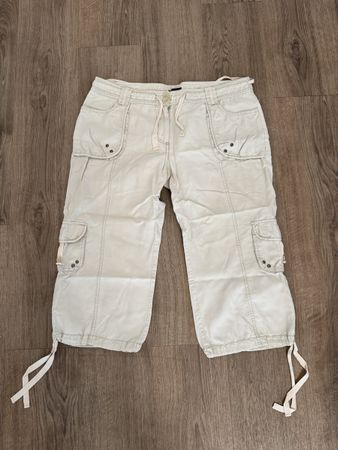 Essentiel Leinen kurze Hose beige Gr. 42