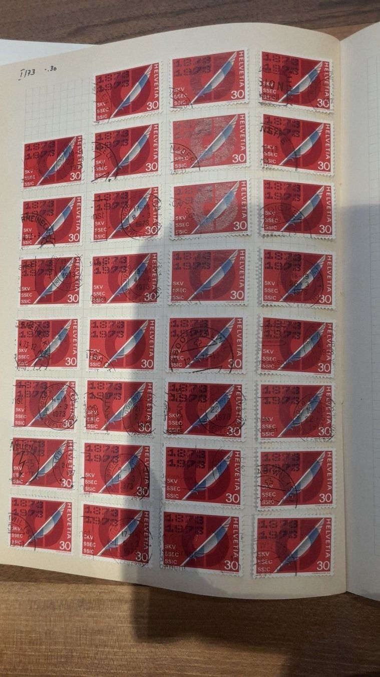 Alle Briefmarken: 1973 – Gebraucht aus Balgach von SIMEON27 2