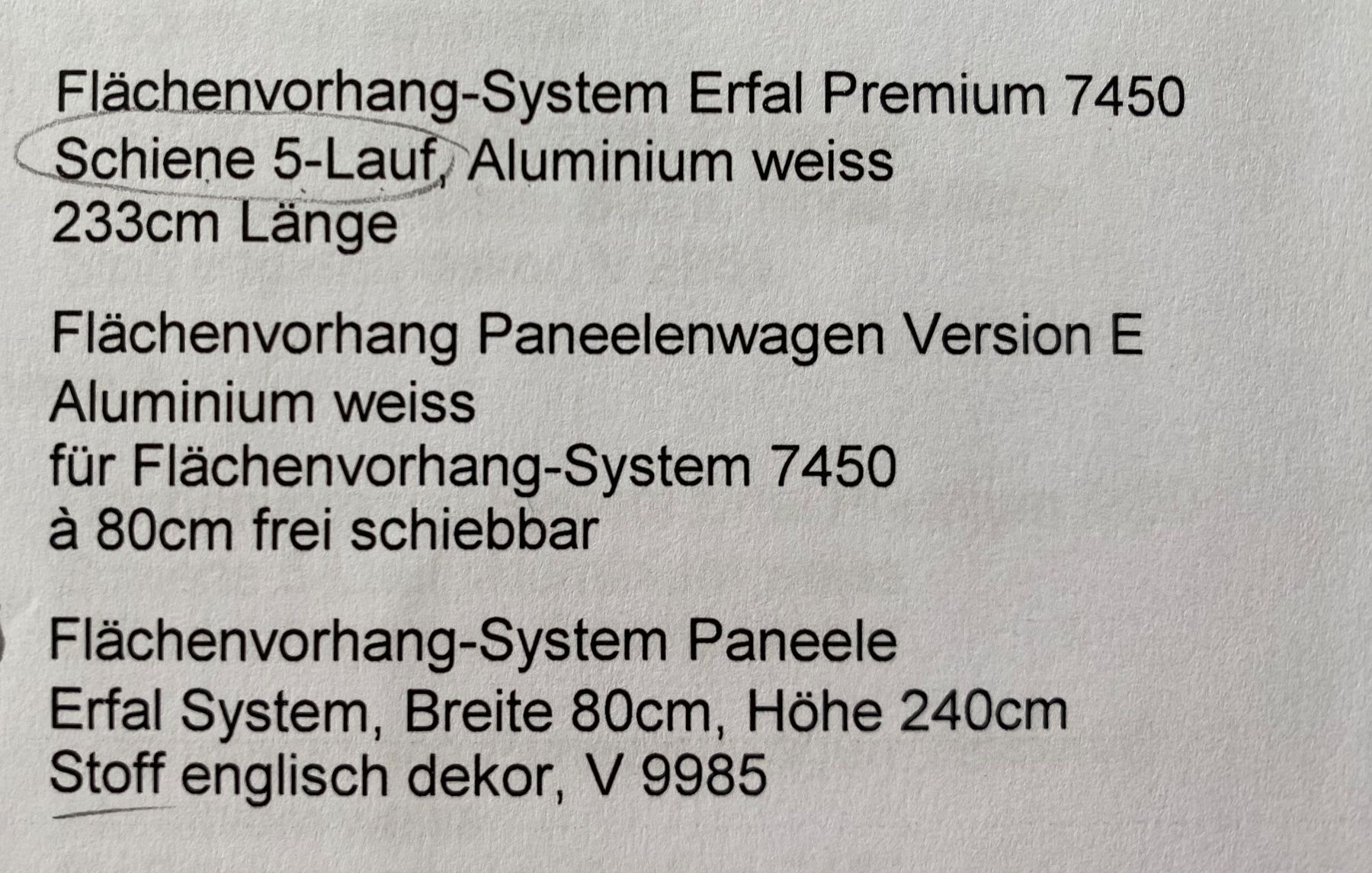 Tende: Flächenvorhang-System Erfal Premium 7450 – Nuovo (secondo la descrizione) da Pfäffikon ZH venduto da aveo14 6