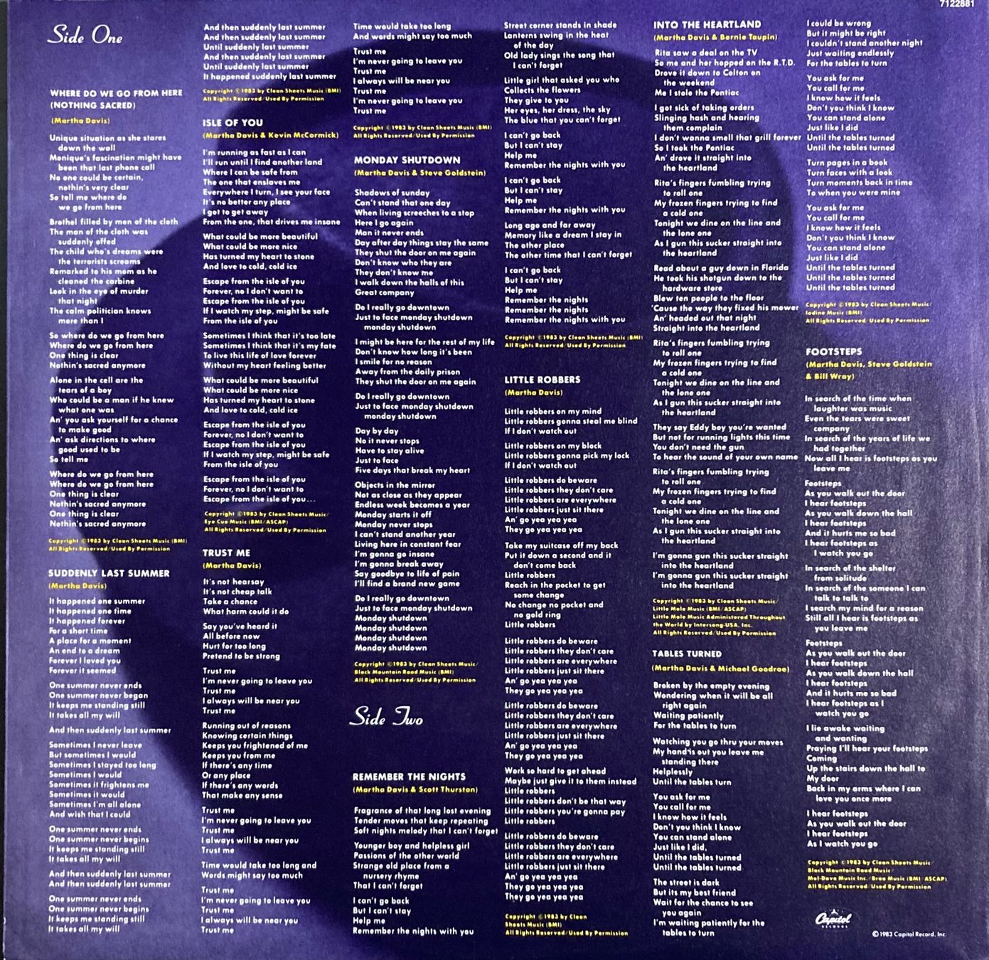 Vinyles: THE MOTELS - LITTLE ROBBERS – D'occasion à Poliez-Pittet par Newtown-Records 2
