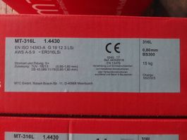 Schweissdraht Edelstahl 1.4430, Ø:0.8mm, 15 Kg Spule