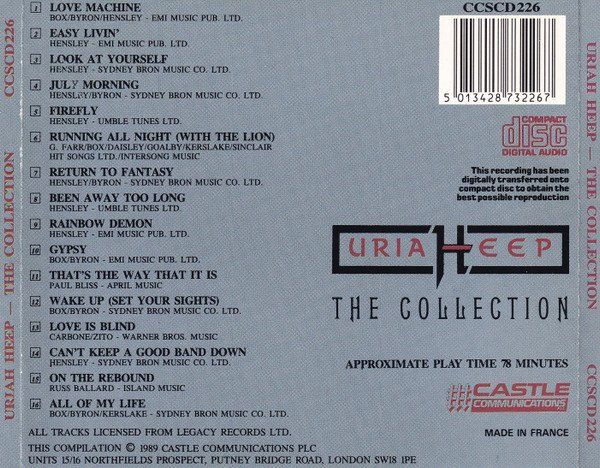 CD: Uriah Heep – The Collection – Usato da St.Gallen venduto da jalamusic 1