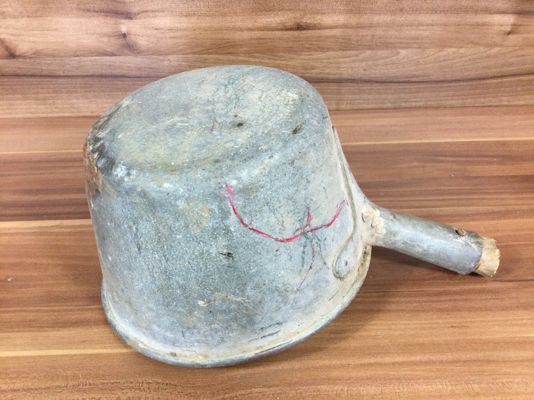 Attrezzi da lavoro: Alter Wasser oder Jauche Schöpfer ohne Holzgriff – Usato da Wangen SZ venduto da kuriosum12 5