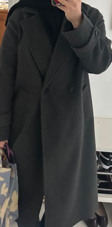 Zara Mantel Grau