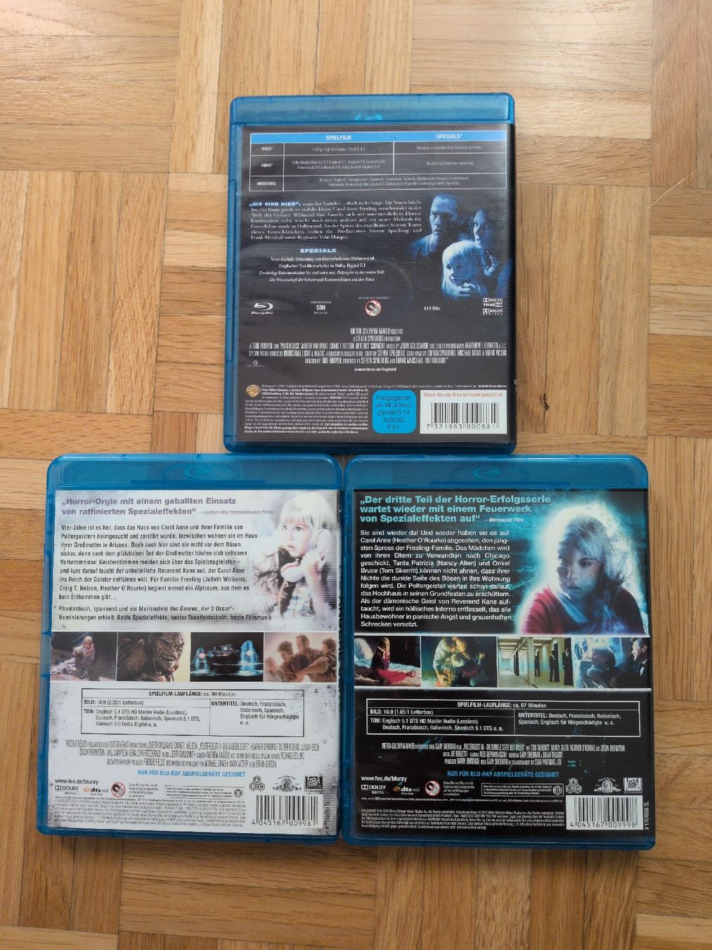 Tutti i DVDs: Poltergeist Blu-ray Trilogie  – Usato da Thun venduto da Pizzamike 1