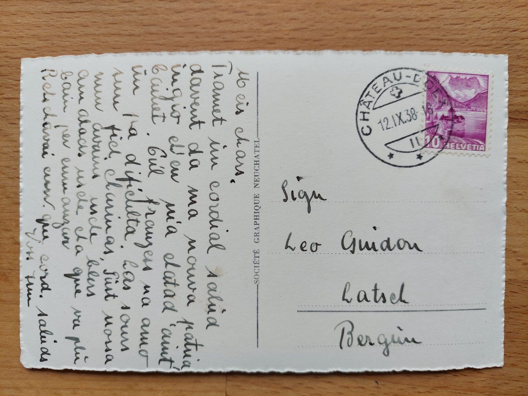 Cartoline postali: AK Chateau d'Oex – Usato da Obfelden venduto da Foto_Bild_Kunst_Buch 1
