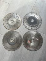 Disques diamantés pour béton lot de 4 disques bon état