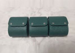 3x Embers Uhrenbox aus Leder Grüne - Boite à montres en cuir