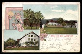 AK Oftringen, Bad Lauterbach, Gasthaus, Ortspartie