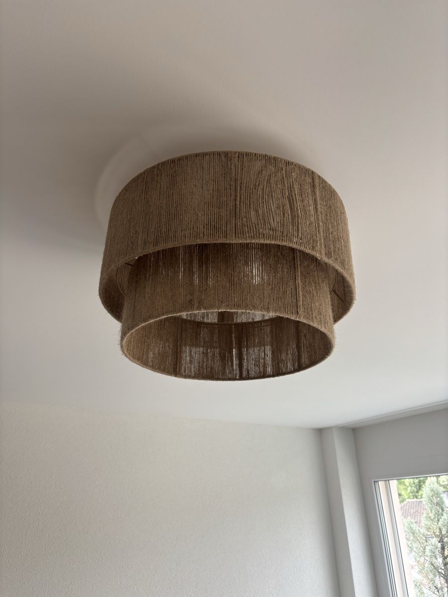 Lustres & lampes de plafonds: Deckenlampe Jute Stoff neuwertig – D'occasion à Geroldswil par ele_7hkp