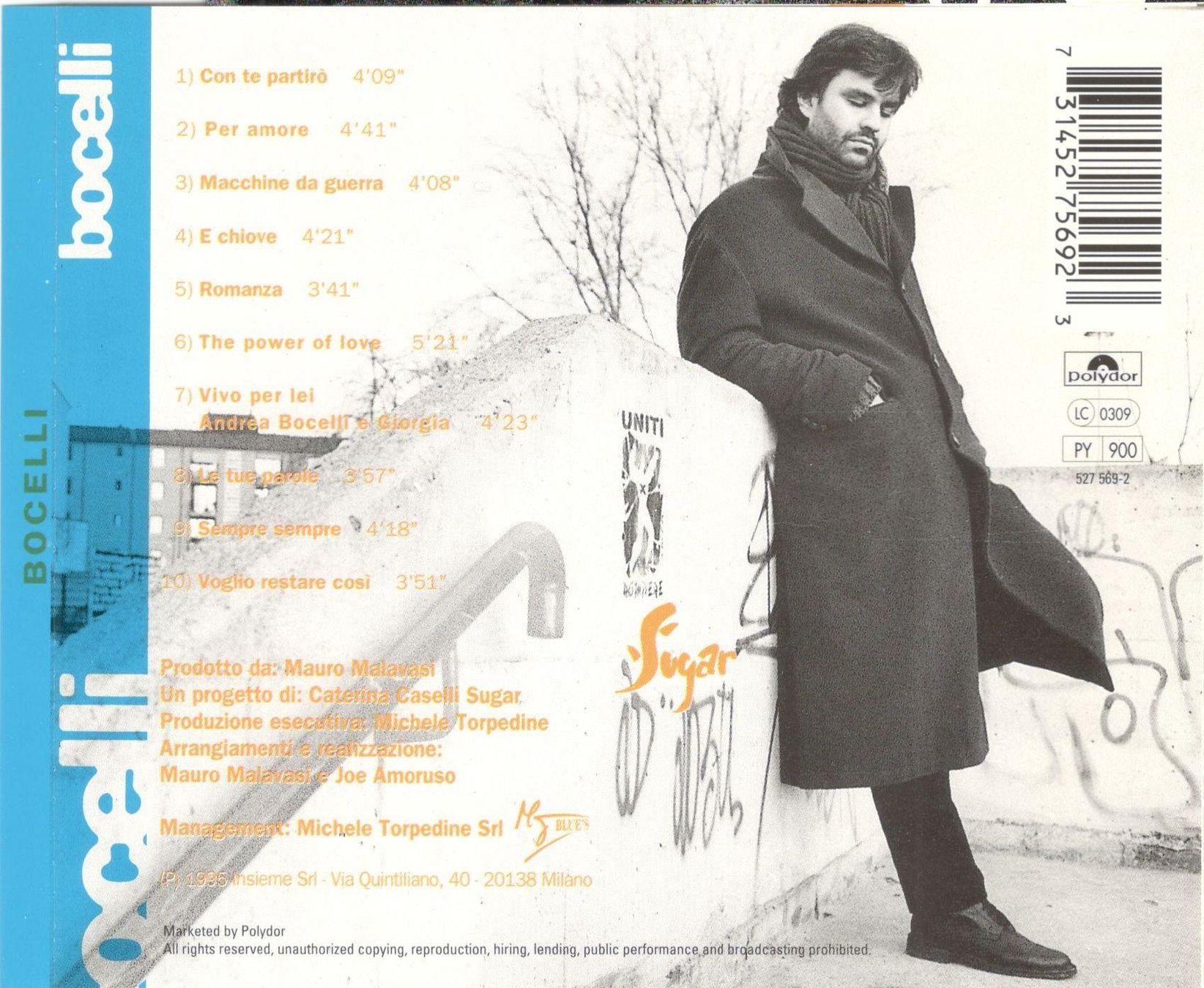 CD: Andrea Bocelli CD Bocelli – Usato da St. Margarethen TG venduto da Smiley-Face 1