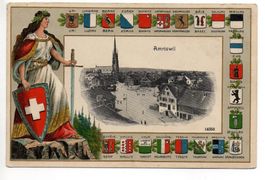 Präge-AK HELVETIA Amriswil