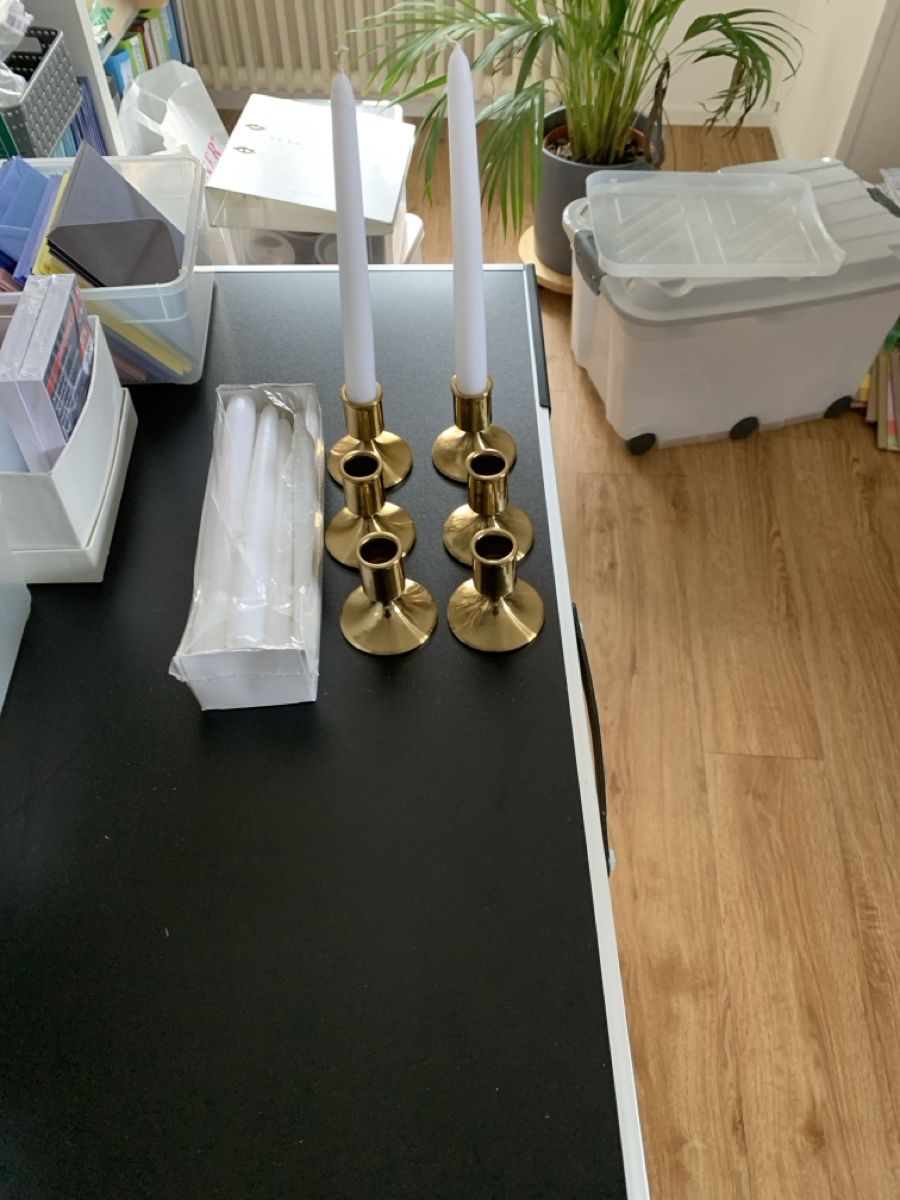 Kerzenständer: 6x Kerzenständer Gold – Neu und originalverpackt aus Amriswil von SCHLOSSGEISTLI
