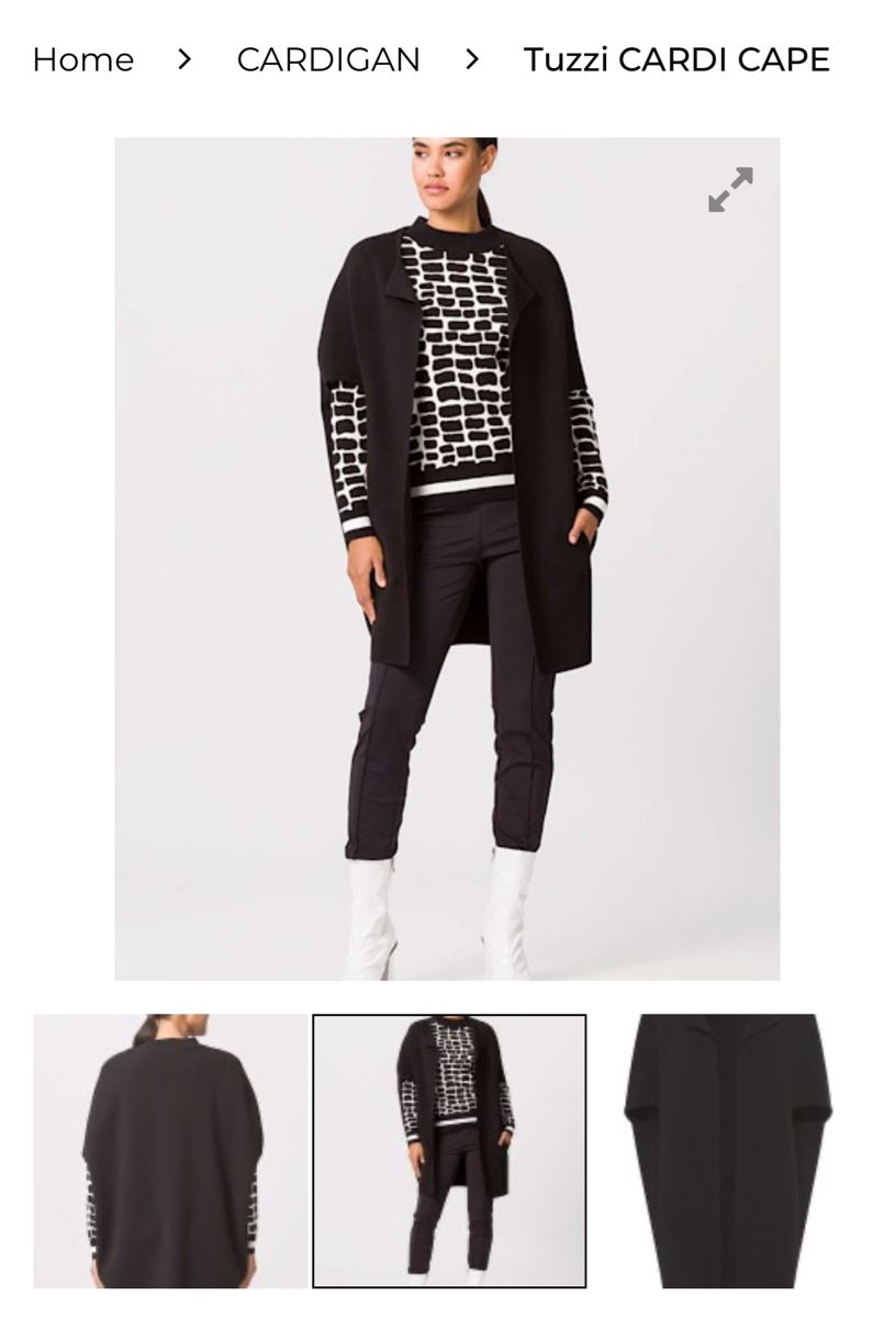 Altro in Moda donna: TUZZI Cardigan Cape Schwarz Gr. S/M, – Nuovo (secondo la descrizione) da Regensdorf venduto da secondchancefashion