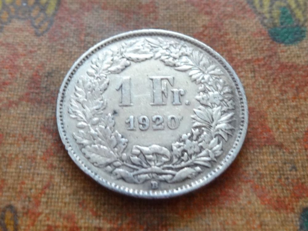 Tutti le monete: 1 Fr. 1920  (Y) – Usato da Romanel-sur-Lausanne venduto da Swift13