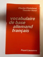 Vocabulaire de base allemand français ChâtelANT HENZI
