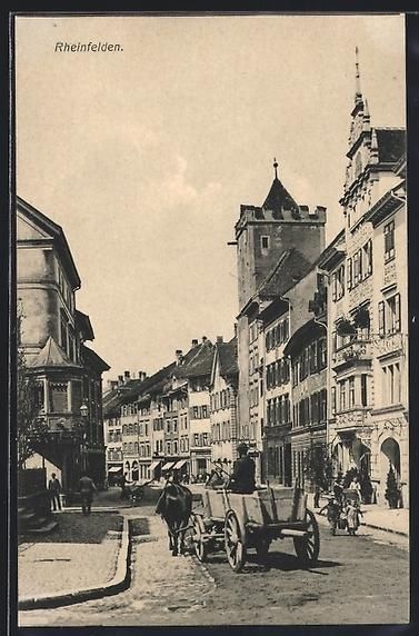 Ansichtskarten: Rheinfelden, Hotel Krone, Bains Salines – Gebraucht aus Berlin von bartko-reher