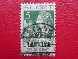 1913, J1 mit Ersttags-Vollstempel von STANS (NW) Kat: 400.-+