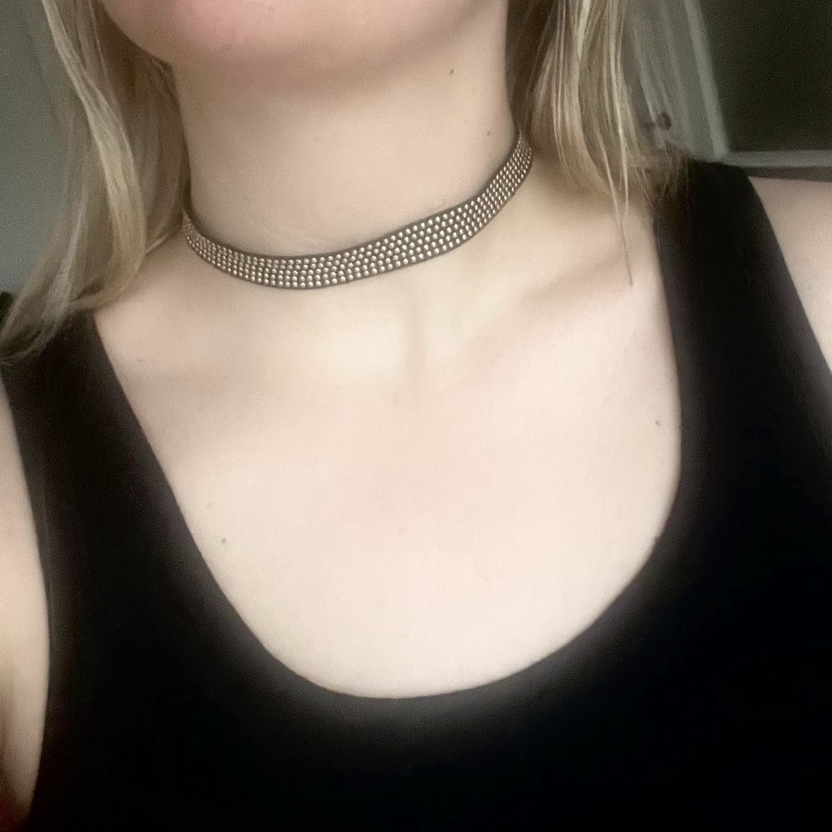 Colliers: Black Studded Chocker – D'occasion à Zürich par daria_m 1