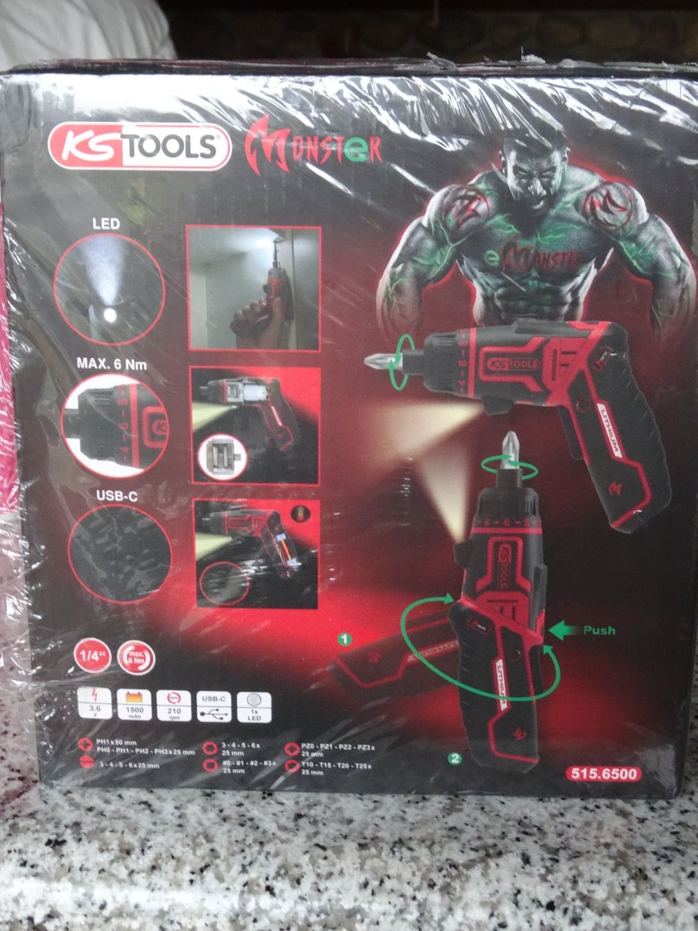 Bohrmaschinen: KS Tools eMONSTER 1/4 Akku-Bit-Schrauber-Satz 27-tlg – Neu und originalverpackt aus Buttisholz von rappirosen 9